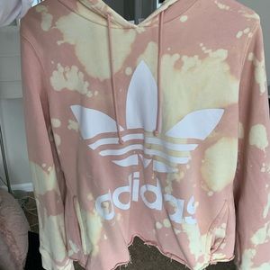 Adidas Bleach Tie Dyed Acid Wash Sweatshirt